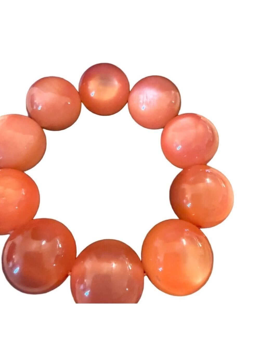 Chic Orange Beaded Bracelet